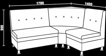 Угловой кухонный диван Нео КМ-05 ДУ в Элисте - предосмотр 2